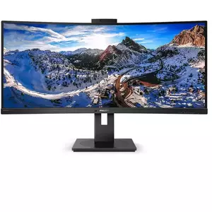 Monitor LED Philips 346P1CRH Curbat 34 inch 5 ms Negru HDR 100 Hz imagine