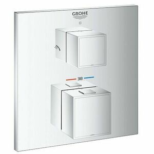 Grohe Grohtherm Cube Baterie de dus termostatata, montaj incastrat, cu 2 iesiri imagine