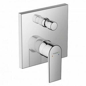 Baterie de dus monocomanda incastrata, cu 2 iesiri, crom, Hansgrohe Vernis Shape imagine