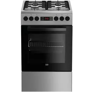 Aragaz FSMT52320DXO, Gaz, 4 Arzatoare, Cuptor electric multifunctional, Aprindere electrica, Clasa A, Inox imagine