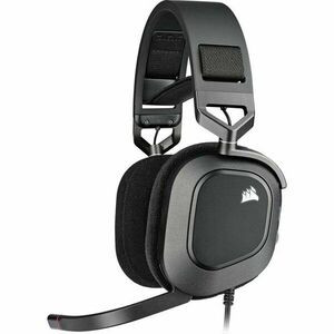 Casti gaming cu microfon Corsair HS80 RGB USB, Surround, Dolby Audio 7.1 24Bit, Negru Carbon imagine