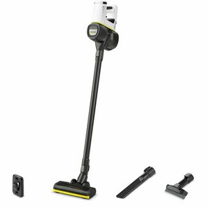 Aspirator vertical Karcher VC 4 Cordless myHome, 1.198-630.0, 140 W, 2 trepte de viteza, 21, 6 V , 2, 5 Ah, 650ml, perie activa, Alb/Negru imagine