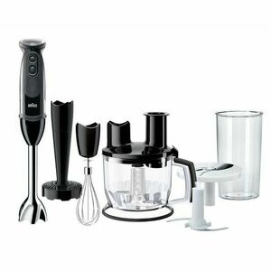 Mixer vertical Braun Multiquick MQ5277 Vario, 1000 W, Pahar 0.6l, Procesor 1.5l, 21 viteze+ Turbo, Negru Premium imagine