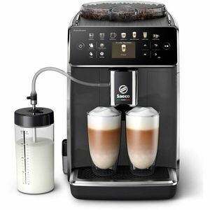 Espressor automat Saeco GranAroma SM6580/10, sistem de lapte Latte Duo, 14 bauturi, 15 bar, ecran TFT color, 4 profiluri utilizator, filtru AquaClean, rasnita ceramica, functie DoubleShot, Gri imagine