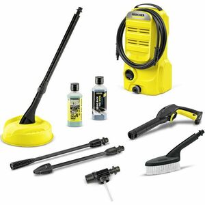 Aparat de spalat cu presiune Karcher K 2 Classic Car & Home EU, 1400 W, 110 bar, 360 l/h debit maxim, furtun presiune 3 m, perie exterior T7, include Kit auto: perie de spalat, jet de spuma, agent de curatare, sampon auto 0.5 l, pistol G120Q imagine