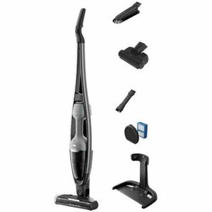 Aspirator vertical 2 in 1 Electrolux Seria 600 ES62AB25UG, 25.2V, 2.5Ah, autonomie pana la 55 min, 3 trepte de putere, perie multisuprafete PowerPro cu LED-uri, perie PetPro, duza cu peri lungi pentru mobila, duza pentru zone inguste, gri imagine