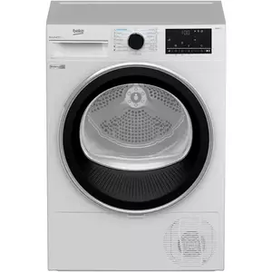 Uscator de rufe Beko B5T68233, Pompa de caldura EcoGentle, 8 kg, 15 programe, Clasa A++, RecycledDry, IronFinish, Hygienic Reresh, SteamCure, Alb imagine