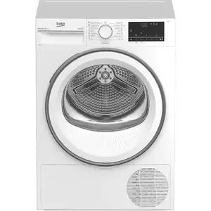 Uscator de rufe slim Beko B3T67230, 7 kg, Clasa A++, Pompa de caldura, SteamCure, Hygienic Dry, OptiSense, Recycled Dry, Alb imagine