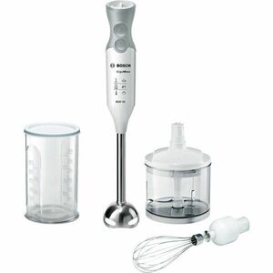 Mixer vertical, Bosch, 600 W, 12 trepte de viteza + Turbo, Alb/Gri imagine