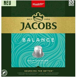 Capsule cafea Jacobs Balance compatibile Nesspresso, 20 capsule, 104 g imagine