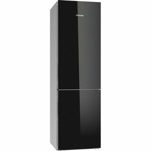 Combina frigorifica Miele KFN 29683 D OBSW, 343 l, NoFrost, Clasa D, H 201 cm, Sticla neagra imagine