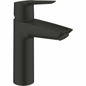 Baterie lavoar Grohe Start 235752432, 3/8'', marimea M, cartus ceramic, monocomanda, ventil push to open, mat, Negru imagine