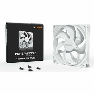 Ventilator / radiator be quiet! Pure Wings 3 140mm PWM White imagine