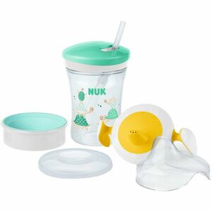 Cana 3in1 Nuk cu capace Trainer, Action si Magic, 230 ml, Gri imagine