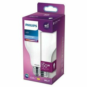 Bec LED Philips Classic A67 E27, 17.5W (150W), 2452 lm, lumina naturala rece (6500K) imagine