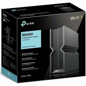 Router Wireless TP-Link Archer BE550, BE9300, Tri-Band, Wi-Fi 7, OFMA, Beamforming, HomeShield Security, MLO, Compatibil cu EasyMesh, port 2.5G imagine