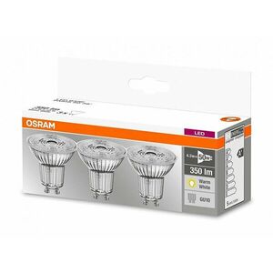 Set de 3 spot-uri Led, Par16 50, GU10, 4.3W (50W), lumina calda (2700K) imagine