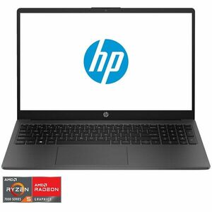 Laptop HP 255 G10 cu procesor AMD Ryzen™ 5 7530U pana la 4.5 GHz, 15.6, IPS, Full HD, 16GB RAM DDR4, 512GB SSD, AMD Radeon™ Graphics, FreeDOS, Dark ash silver imagine