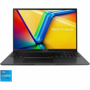 Laptop ASUS Vivobook 16 F1605VA cu procesor Intel® Core™ i5-13500H pana la 4.7GHz, 16'', WUXGA, IPS, 16GB DDR4, 512GB SSD, Intel Iris Xᵉ Graphics, No OS, Indie Black imagine