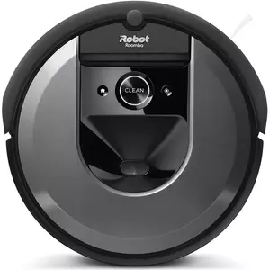 Robot aspirator iRobot Roomba i7 (i7150), Li-ion, Consum 26Wh, Putere 10x, 10 harti, Bariere virtuale, Golire automata gunoi, WiFi, Alexa&Google, 3-Stage Cleaning System, Senzori scari , Sistem aspirare mecanic+vacuum cu 2 perii, Gri imagine