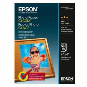 Hartie foto Epson S042549, dimensiune 10x15cm, 500 coli, tip glossy, 200 g/m2 imagine