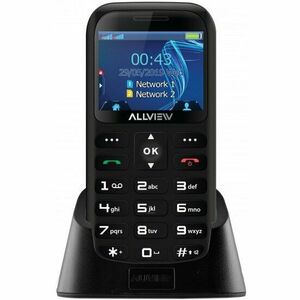 Telefon mobil Allview D2 SENIOR MT 6261D, Negru imagine