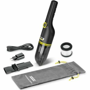 Aspirator de mana compact Karcher CVH Anniversary Edition 1.198-355.0, 100 W, 2.5 Ah, Filtru HEPA 12, autonomie 20 min (max), statie de incarcare, negru imagine