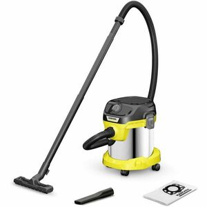 Aspirator cu sac Karcher V-15/4/18, 15 L, 1000 W, Negru imagine