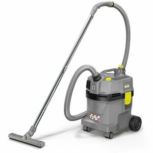 Aspirator umed-uscat profesional Karcher Professional NT 22/1, putere 1300 W, capacitate container 22 l, furtun 1.9 m, curatare semiautomata a filtrelor, priza pentru scule electrice, roti transport imagine