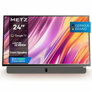 Televizor portabil METZ LED 24MPE7000, 60 cm, Smart Google TV, 12V, Full HD, Clasa E imagine