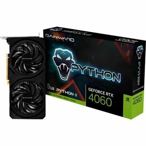 Placa video Gainward GeForce RTX 4060 PYTHON II 8GB GDDR6 128-bit DLSS 3.0 imagine