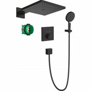 SISTEM DUS INCASTRAT TERMOSTATIC RAINDANCE E 300 1 JET SHOWER SELECT, NEGRU MAT imagine