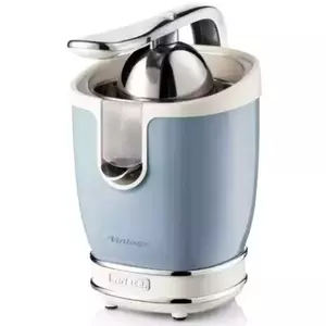 Storcator De Citrice Ariete 0413 Crem/ Bleu, Putere 85W, Inox, Cu Maner, Spremiagrumi Vintage imagine