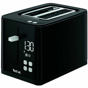 Prajitor de paine Tefal TT640810, 850W, ecran digital, 3 functii dedicate, 7 niveluri de rumenire, Negru imagine