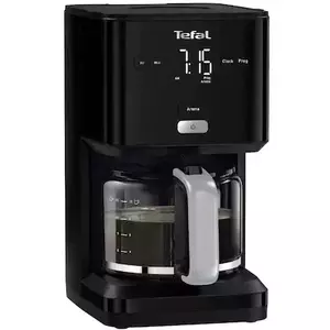 Cafetiera TEFAL Smart'n'light CM600810, capacitate 1.25L, functie auto OFF, sistem antipicurare, programabil, carafa sticla, functie mentinere la cald, suport detasabil filtru, negru imagine