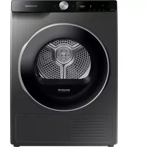 Uscator de rufe Samsung DV90T6240LX/S7, Pompa de caldura, 9 kg, Clasa A+++, AI Control, Quick Dry, Hygiene Care, Optimal Dry, Air Wash, Wifi, Inox imagine