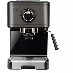 Espressoar manual Black&Decker BXCO1200E, 1200W, 15 bar, Negru/Inox imagine