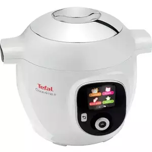 Multicooker inteligent Tefal Cook4Me CY851130, 6 moduri de gatit, instructiuni pas cu pas, rapid si usor, 150 de retete, capacitate 6L, alb imagine