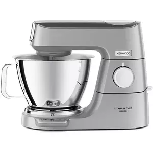 Robot de bucatarie KENWOOD Titanium Chef Baker KVC85.594SI, 1200 W, 2 vase 5l/3.5 l, 10 trepte viteza, cantar integrat, ecran LCD, blender, masina tocat, procesor alimente, 4 accesorii patiserie, argintiu imagine