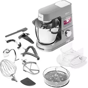 Robot de bucatarie KENWOOD cu functie de gatit prin inductie Cooking Chef XL KCL95.424SI, 1500 W, 13 programe presetate, vas 6.7 l, blender 1.6 l, procesor alimente, 13 trepte viteza, cantar integrat, argintiu imagine