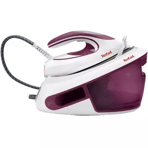 Statie de calcat tefal SV8054E0 Express Anti-Calc, 2800W, 6.5 bari, jet de abur 420 g/min, rezervor de apa 1.8L, auto-off, alb/violet imagine