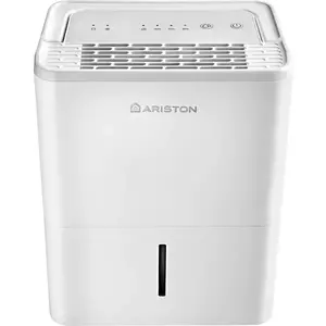 Dezumidificator Ariston DEOS 12, 12l/24h, Control electronic, Rezervor 2.1l, Functionare continua, Suprafata recomandata 25 m2, Alb imagine