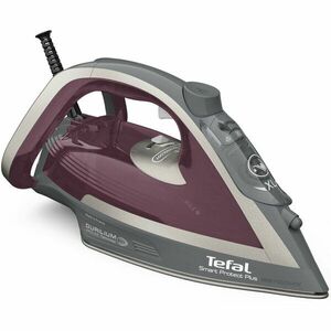 Fier de calcat Tefal Smart Protect Plus FV6870E0, 2800 W, talpa Durilium AirGlide, jet de abur 260 g/ min, oprire automata, functie anti-calcar, violet/ alb imagine