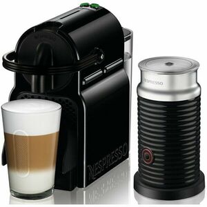 Pachet Espressor Nespresso De'Longhi Inissia EN80.BAE, 1450W, 19 Bar, + Aparat pentru spumare lapte Aeroccino 3 Negru, 0.7L, Negru + set capsule degustare imagine