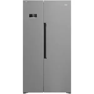 Side by side GN1603140ZHXBN, 580 l, NeoFrost Dual Cooling, HarvestFresh, Everfresh+, HomeWhiz Wi-Fi, Compresor inverter, Clasa E, H 179 cm, Metal Look imagine