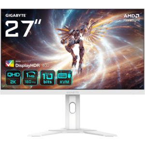 Monitor LED GIGABYTE Gaming M27QA ICE 27 inch QHD IPS 1 ms 180 Hz USB-C HDR FreeSync imagine