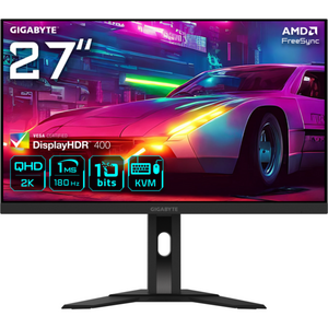 Monitor LED GIGABYTE Gaming M27QA 27 inch QHD IPS 1 ms 180 Hz USB-C HDR FreeSync imagine