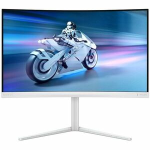 Monitor Gaming Fast VA LED Philips 27 27M2C5501, QHD (2560 x1440), HDMI, DisplayPort, Ecran curbat, 180 Hz, 1 ms (Alb) imagine