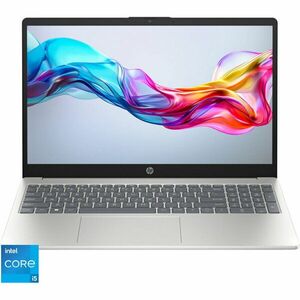 Laptop HP 15-fd0069nq cu procesor Intel® Core™ i5-1334U pana la 4.6GHz, 15.6'', Full HD, 16GB DDR4 RAM, 512GB SSD, Intel® Iris® Xᶱ, Free DOS, Silver imagine