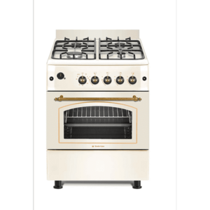 Aragaz Studio Casa SIENNA FE60/60G, 4 arzatoare, Grill, 60 cm, Bej imagine